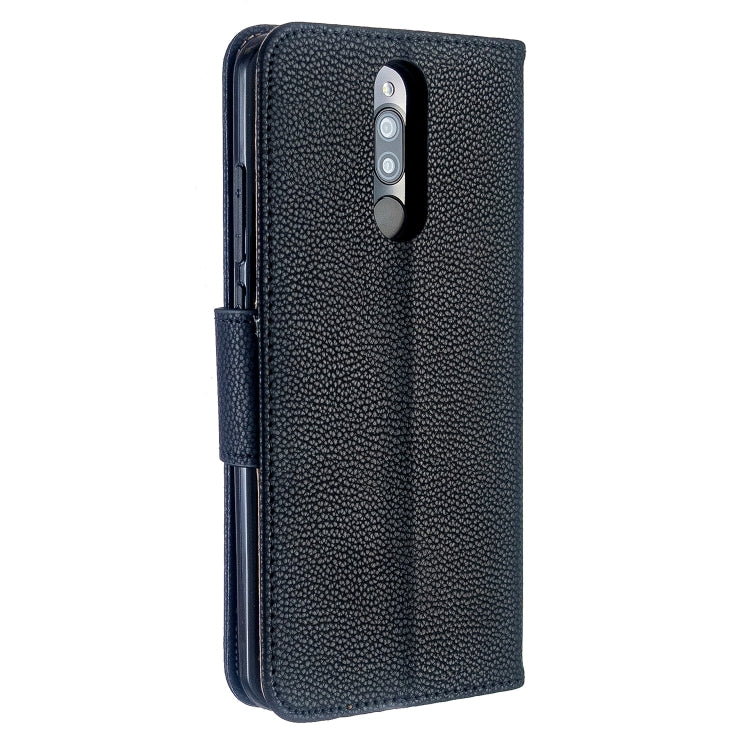 For Xiaomi Redmi 8 Litchi Texture Pure Color Horizontal Flip PU Leather Case with Holder & Card Slots & Wallet & Lanyard