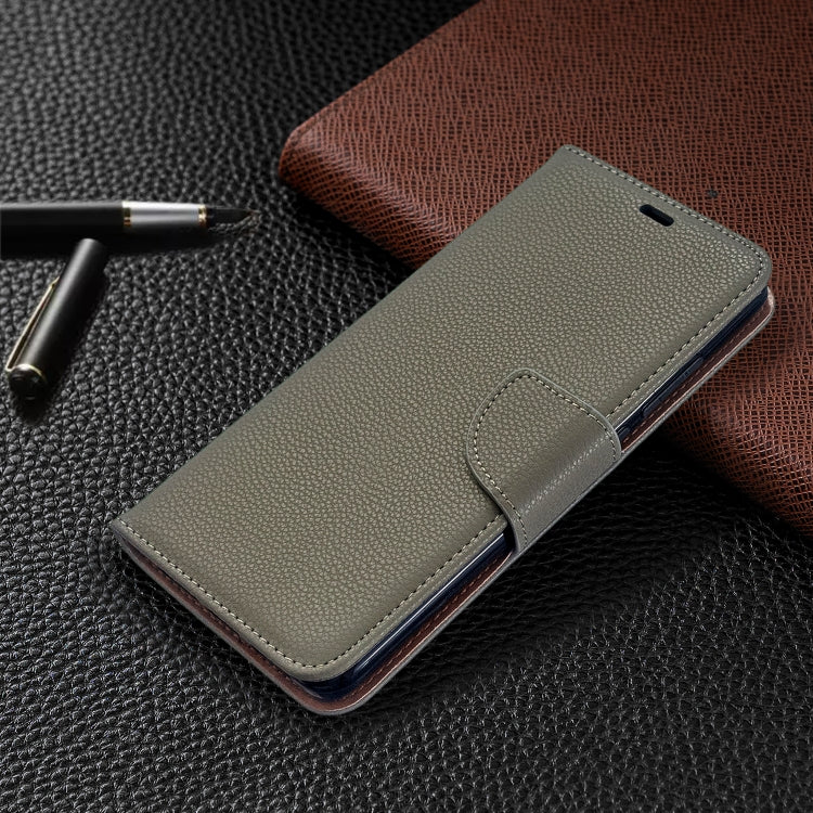For Xiaomi Redmi 8 Litchi Texture Pure Color Horizontal Flip PU Leather Case with Holder & Card Slots & Wallet & Lanyard