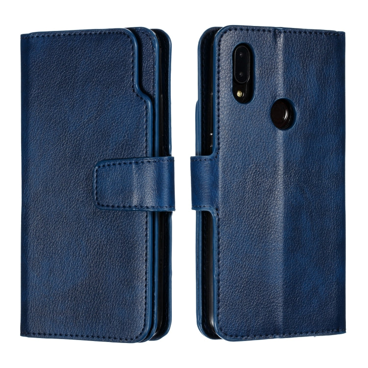 For Xiaomi Redmi 7 Litchi Texture Horizontal Flip Leather Case, with Nine Card Slots & Wallet & Photo Frame