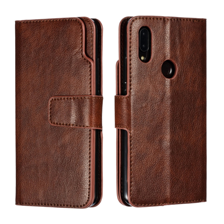 For Xiaomi Redmi 7 Litchi Texture Horizontal Flip Leather Case, with Nine Card Slots & Wallet & Photo Frame