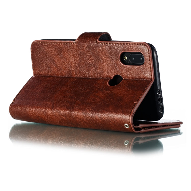 For Xiaomi Redmi 7 Litchi Texture Horizontal Flip Leather Case, with Nine Card Slots & Wallet & Photo Frame