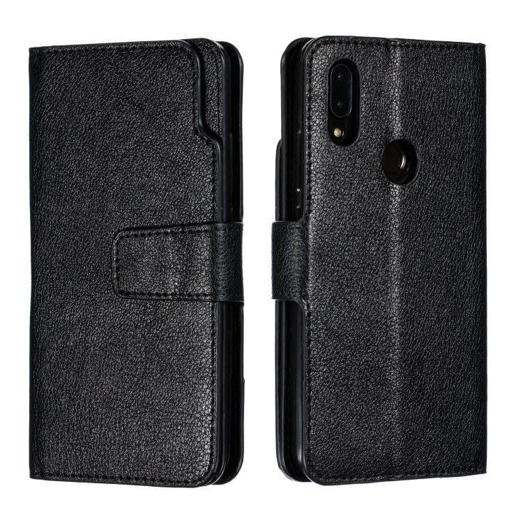 For Xiaomi Redmi 7 Litchi Texture Horizontal Flip Leather Case, with Nine Card Slots & Wallet & Photo Frame
