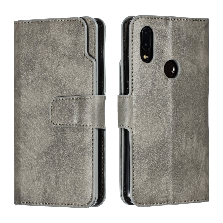 For Xiaomi Redmi 7 Litchi Texture Horizontal Flip Leather Case, with Nine Card Slots & Wallet & Photo Frame