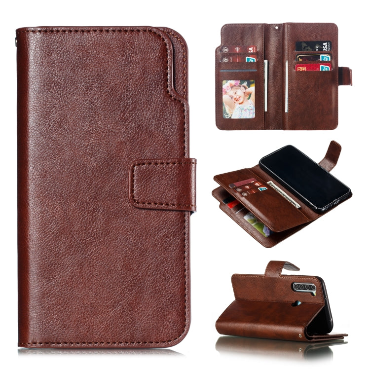 For Xiaomi Redmi Note 8 Litchi Texture Horizontal Flip Leather Case, with Nine Card Slots & Wallet & Photo Frame