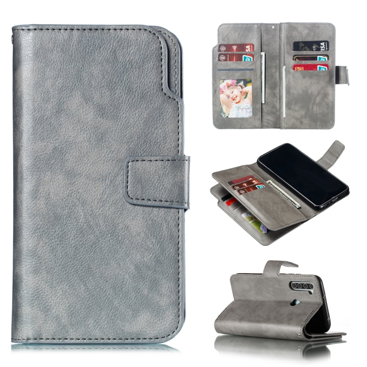 For Xiaomi Redmi Note 8 Litchi Texture Horizontal Flip Leather Case, with Nine Card Slots & Wallet & Photo Frame