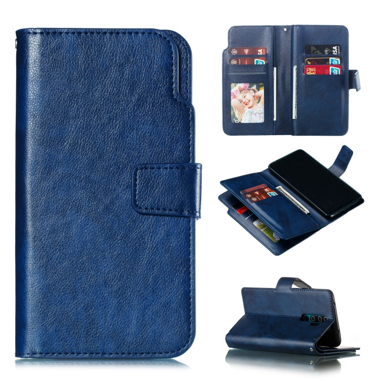 For Xiaomi Redmi Note 8 Pro Litchi Texture Horizontal Flip Leather Case, with Nine Card Slots & Wallet & Photo Frame