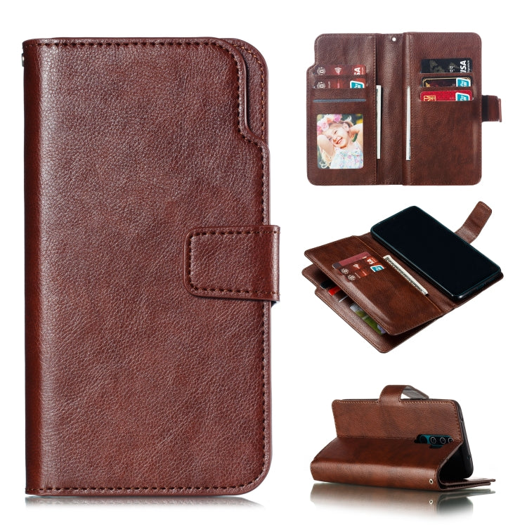 For Xiaomi Redmi Note 8 Pro Litchi Texture Horizontal Flip Leather Case, with Nine Card Slots & Wallet & Photo Frame