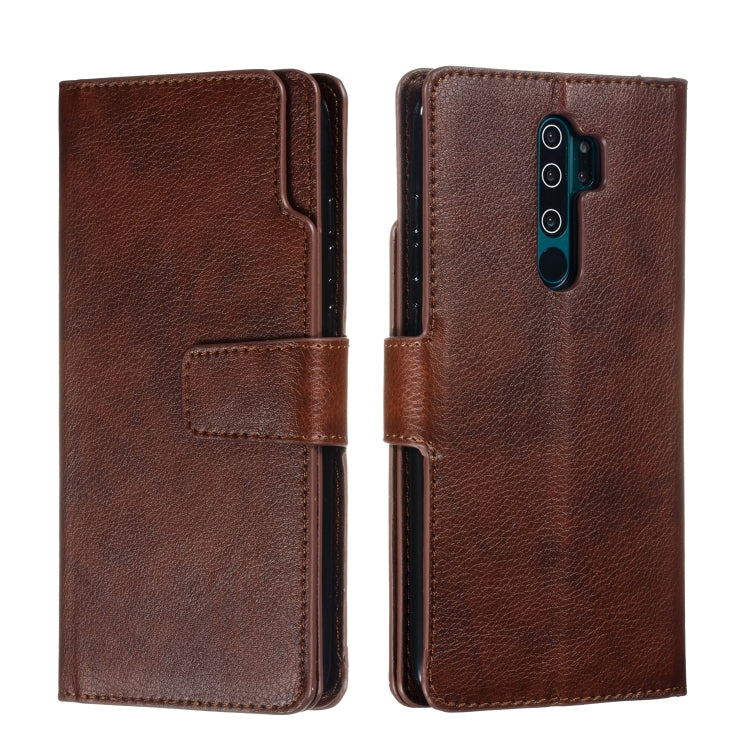 For Xiaomi Redmi Note 8 Pro Litchi Texture Horizontal Flip Leather Case, with Nine Card Slots & Wallet & Photo Frame
