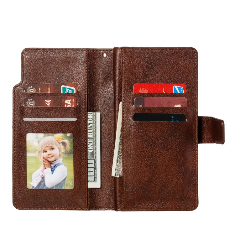 For Xiaomi Redmi Note 8 Pro Litchi Texture Horizontal Flip Leather Case, with Nine Card Slots & Wallet & Photo Frame