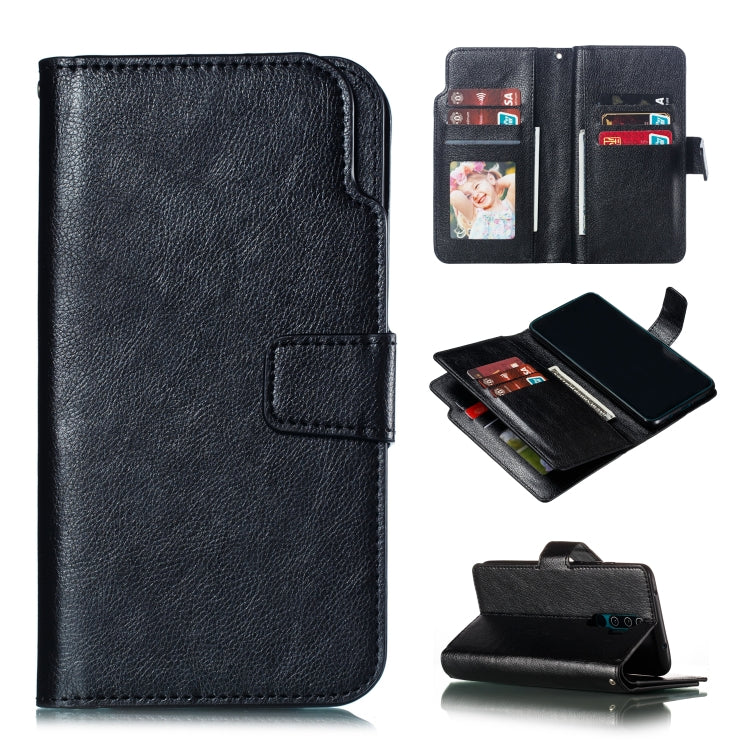 For Xiaomi Redmi Note 8 Pro Litchi Texture Horizontal Flip Leather Case, with Nine Card Slots & Wallet & Photo Frame
