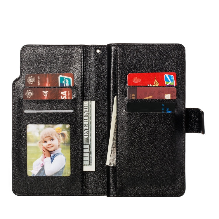 For Xiaomi Redmi Note 8 Pro Litchi Texture Horizontal Flip Leather Case, with Nine Card Slots & Wallet & Photo Frame