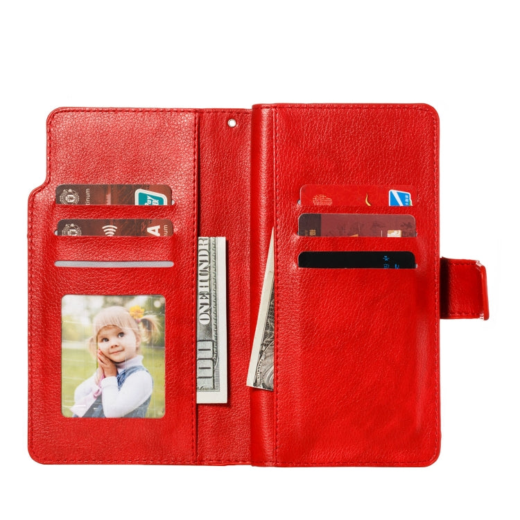 For Xiaomi Redmi Note 8 Pro Litchi Texture Horizontal Flip Leather Case, with Nine Card Slots & Wallet & Photo Frame