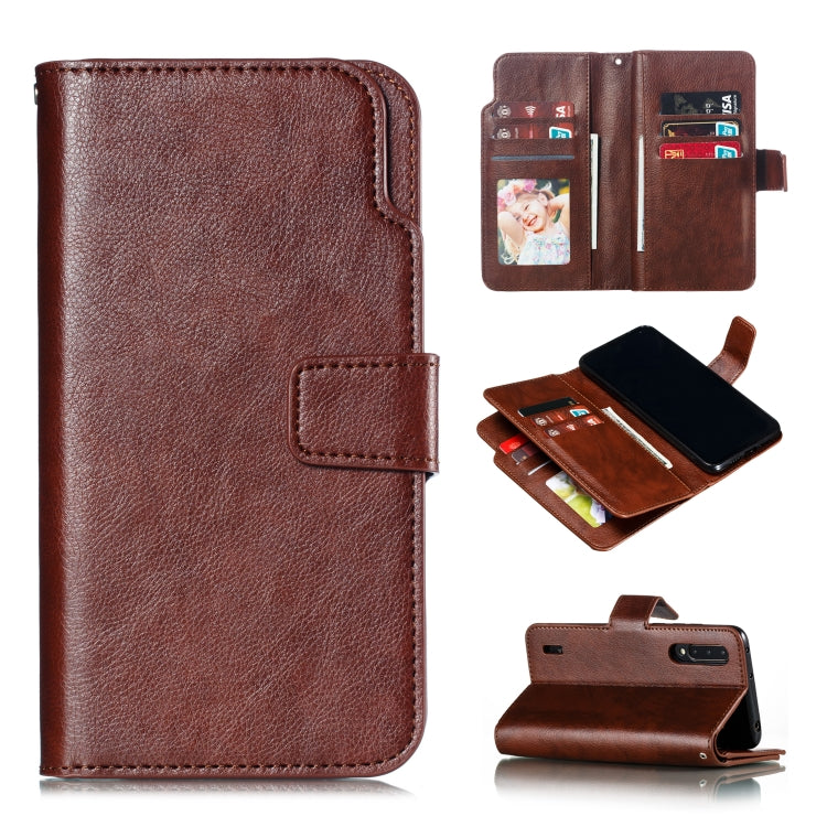 For Xiaomi Mi CC9 Litchi Texture Horizontal Flip Leather Case, with Nine Card Slots & Wallet & Photo Frame