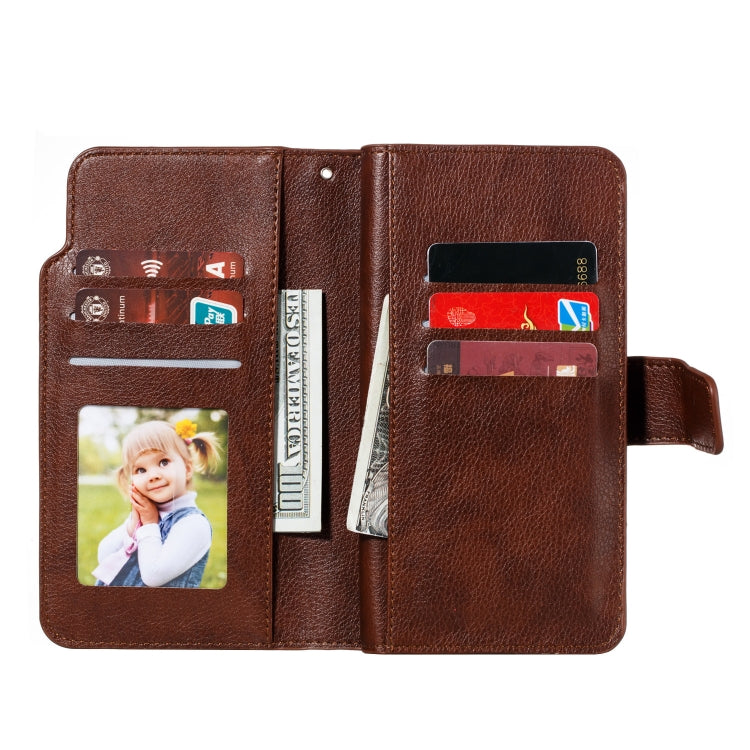For Xiaomi Mi CC9 Litchi Texture Horizontal Flip Leather Case, with Nine Card Slots & Wallet & Photo Frame