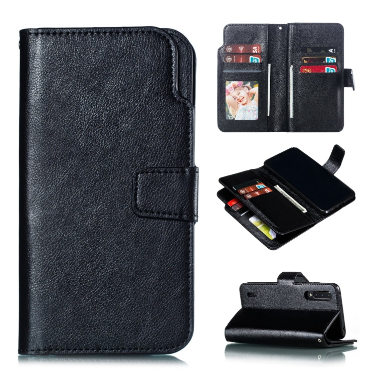 For Xiaomi Mi CC9 Litchi Texture Horizontal Flip Leather Case, with Nine Card Slots & Wallet & Photo Frame