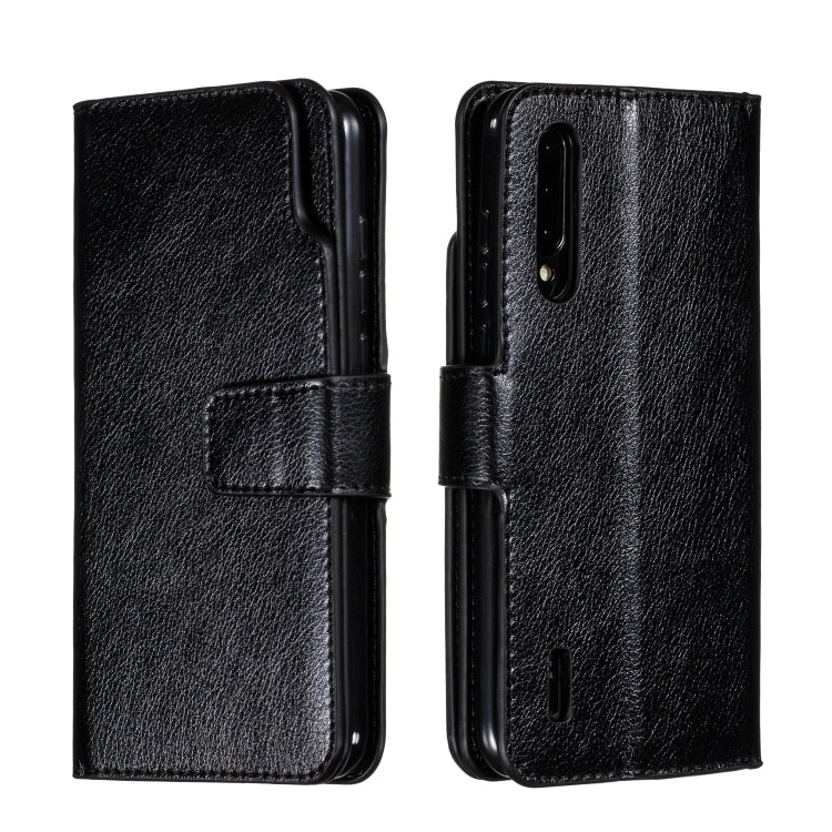 For Xiaomi Mi CC9 Litchi Texture Horizontal Flip Leather Case, with Nine Card Slots & Wallet & Photo Frame