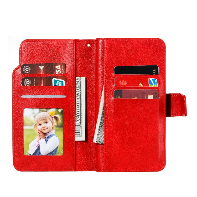For Xiaomi Mi CC9 Litchi Texture Horizontal Flip Leather Case, with Nine Card Slots & Wallet & Photo Frame