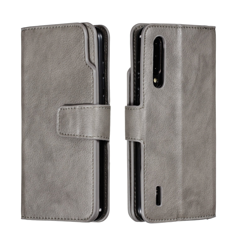 For Xiaomi Mi CC9 Litchi Texture Horizontal Flip Leather Case, with Nine Card Slots & Wallet & Photo Frame