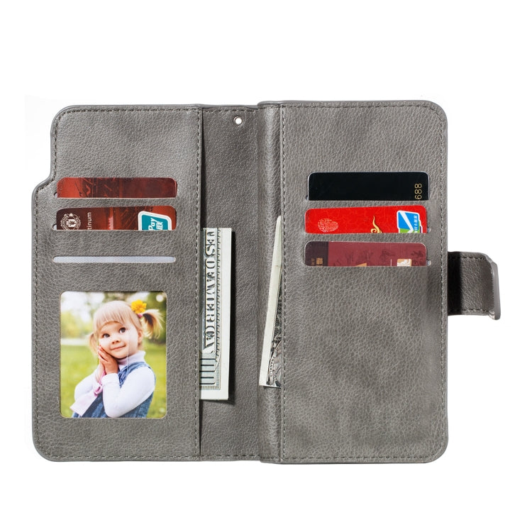 For Xiaomi Mi CC9 Litchi Texture Horizontal Flip Leather Case, with Nine Card Slots & Wallet & Photo Frame