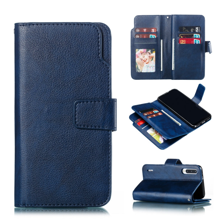 For Xiaomi Mi CC9e Litchi Texture Horizontal Flip Leather Case, with Nine Card Slots & Wallet & Photo Frame