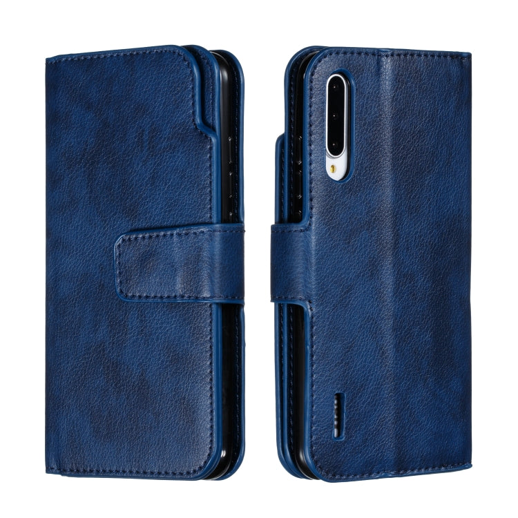 For Xiaomi Mi CC9e Litchi Texture Horizontal Flip Leather Case, with Nine Card Slots & Wallet & Photo Frame