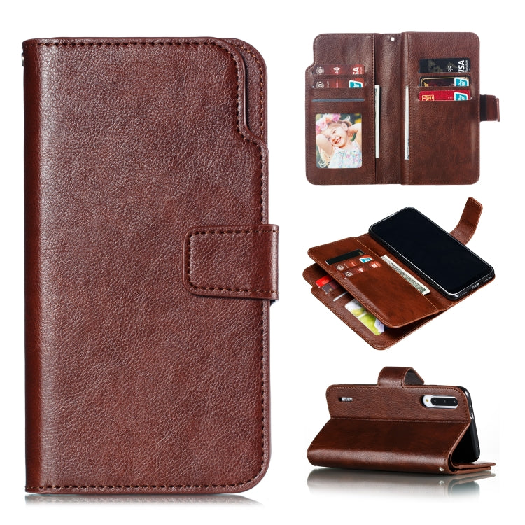 For Xiaomi Mi CC9e Litchi Texture Horizontal Flip Leather Case, with Nine Card Slots & Wallet & Photo Frame