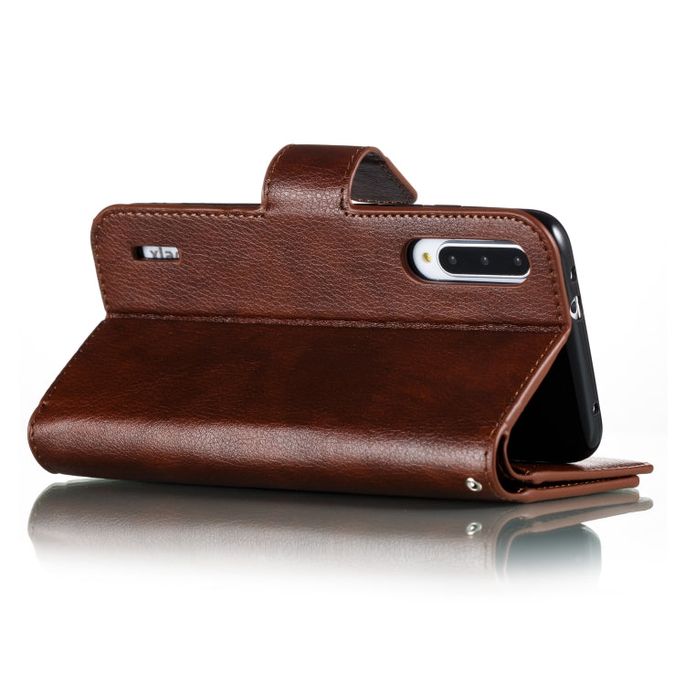 For Xiaomi Mi CC9e Litchi Texture Horizontal Flip Leather Case, with Nine Card Slots & Wallet & Photo Frame