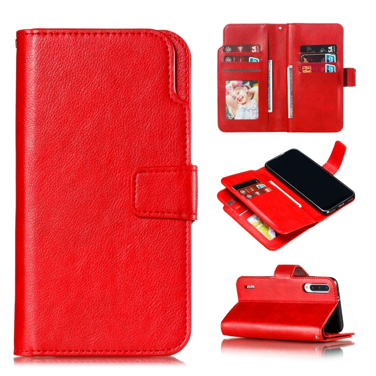 For Xiaomi Mi CC9e Litchi Texture Horizontal Flip Leather Case, with Nine Card Slots & Wallet & Photo Frame