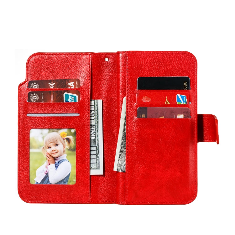 For Xiaomi Mi CC9e Litchi Texture Horizontal Flip Leather Case, with Nine Card Slots & Wallet & Photo Frame