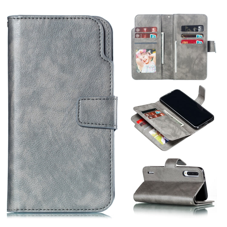 For Xiaomi Mi CC9e Litchi Texture Horizontal Flip Leather Case, with Nine Card Slots & Wallet & Photo Frame