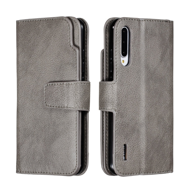 For Xiaomi Mi CC9e Litchi Texture Horizontal Flip Leather Case, with Nine Card Slots & Wallet & Photo Frame