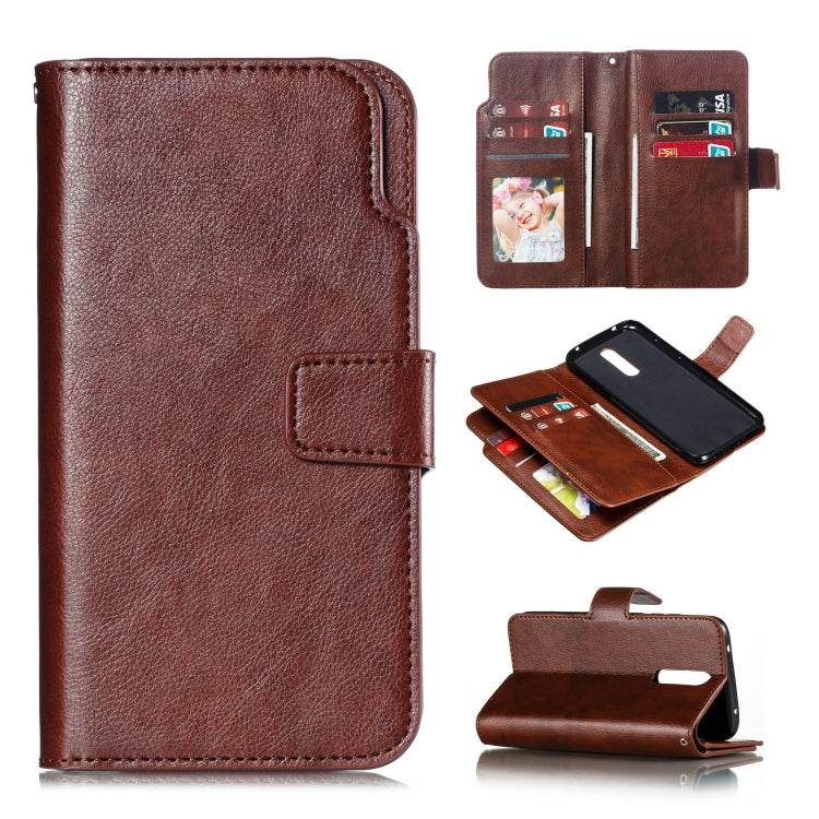 For Xiaomi Redmi 8 Litchi Texture Horizontal Flip Leather Case, with Nine Card Slots & Wallet & Photo Frame