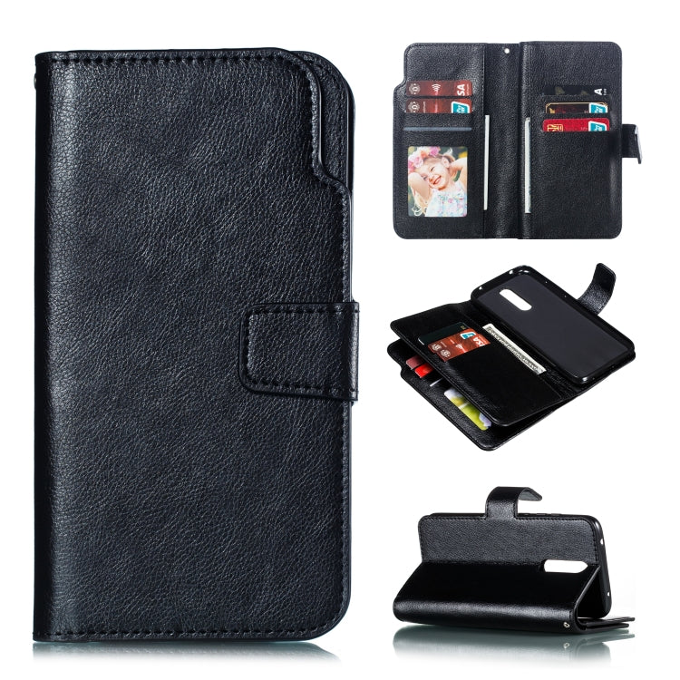 For Xiaomi Redmi 8 Litchi Texture Horizontal Flip Leather Case, with Nine Card Slots & Wallet & Photo Frame