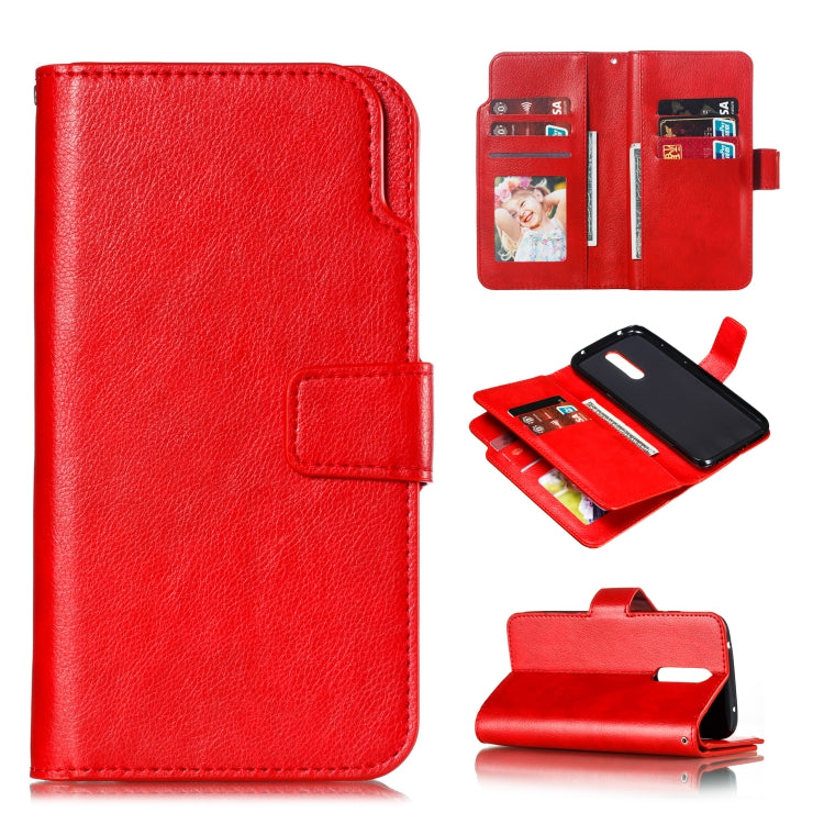 For Xiaomi Redmi 8 Litchi Texture Horizontal Flip Leather Case, with Nine Card Slots & Wallet & Photo Frame