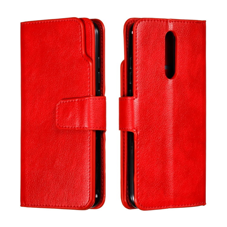For Xiaomi Redmi 8 Litchi Texture Horizontal Flip Leather Case, with Nine Card Slots & Wallet & Photo Frame