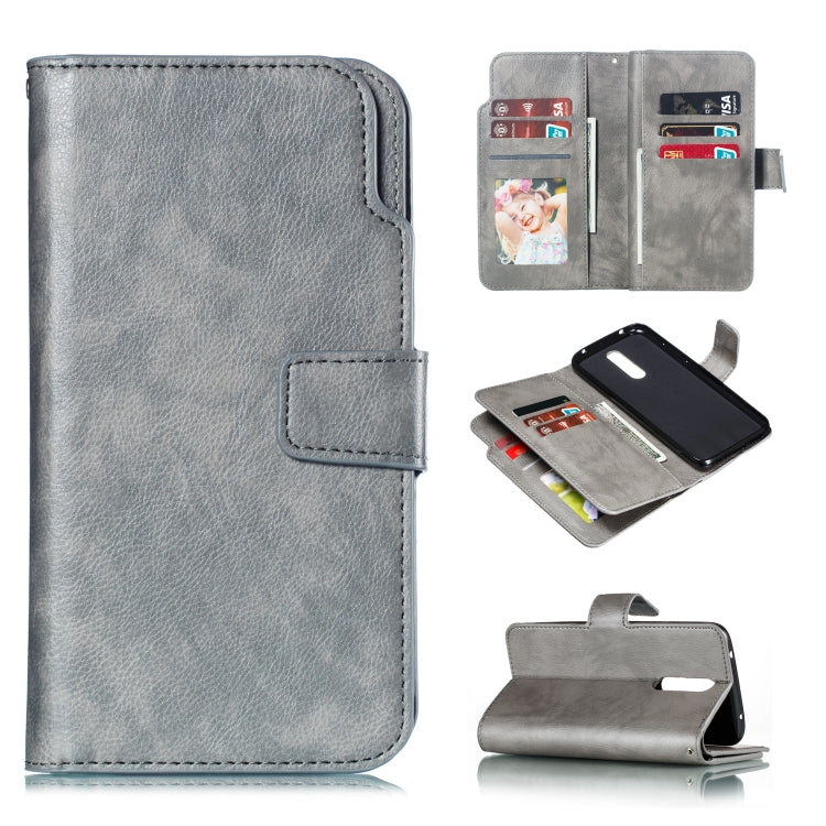 For Xiaomi Redmi 8 Litchi Texture Horizontal Flip Leather Case, with Nine Card Slots & Wallet & Photo Frame