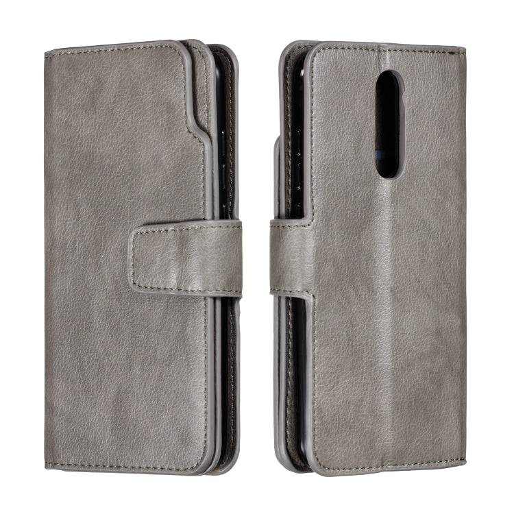 For Xiaomi Redmi 8 Litchi Texture Horizontal Flip Leather Case, with Nine Card Slots & Wallet & Photo Frame