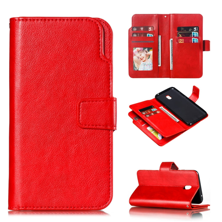 For Xiaomi Redmi 8A Litchi Texture Horizontal Flip Leather Case, with Nine Card Slots & Wallet & Photo Frame