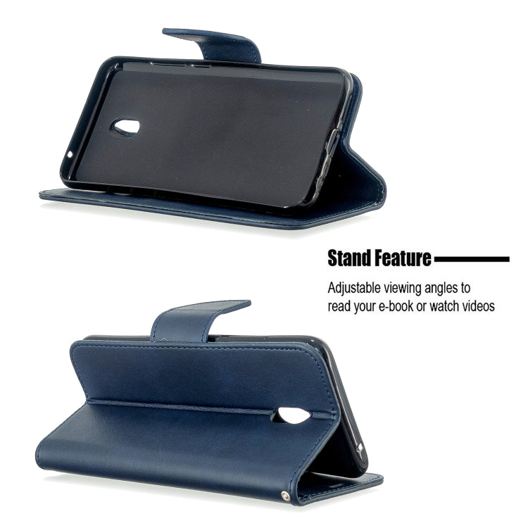 For Xiaomi Redmi 8A Lambskin Texture Pure Color Horizontal Flip PU Leather Case with Holder & Card Slots & Wallet & Lanyard