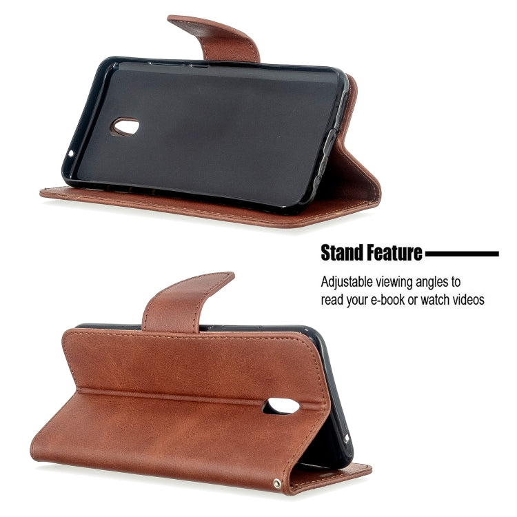 For Xiaomi Redmi 8A Lambskin Texture Pure Color Horizontal Flip PU Leather Case with Holder & Card Slots & Wallet & Lanyard