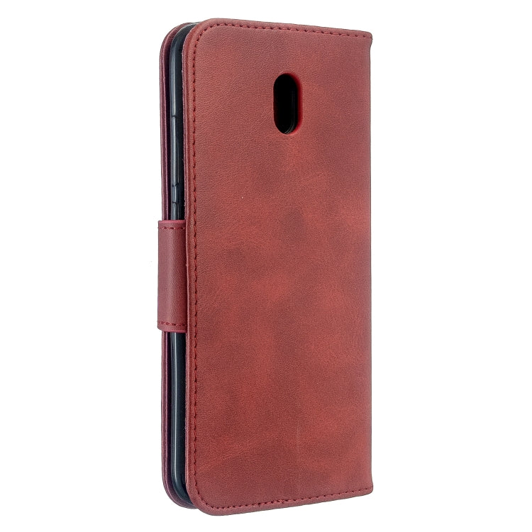 For Xiaomi Redmi 8A Lambskin Texture Pure Color Horizontal Flip PU Leather Case with Holder & Card Slots & Wallet & Lanyard
