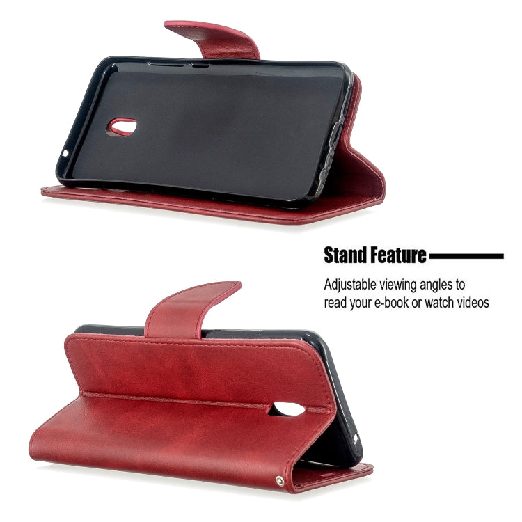 For Xiaomi Redmi 8A Lambskin Texture Pure Color Horizontal Flip PU Leather Case with Holder & Card Slots & Wallet & Lanyard