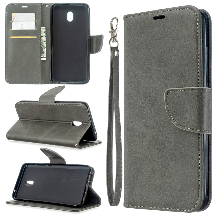 For Xiaomi Redmi 8A Lambskin Texture Pure Color Horizontal Flip PU Leather Case with Holder & Card Slots & Wallet & Lanyard