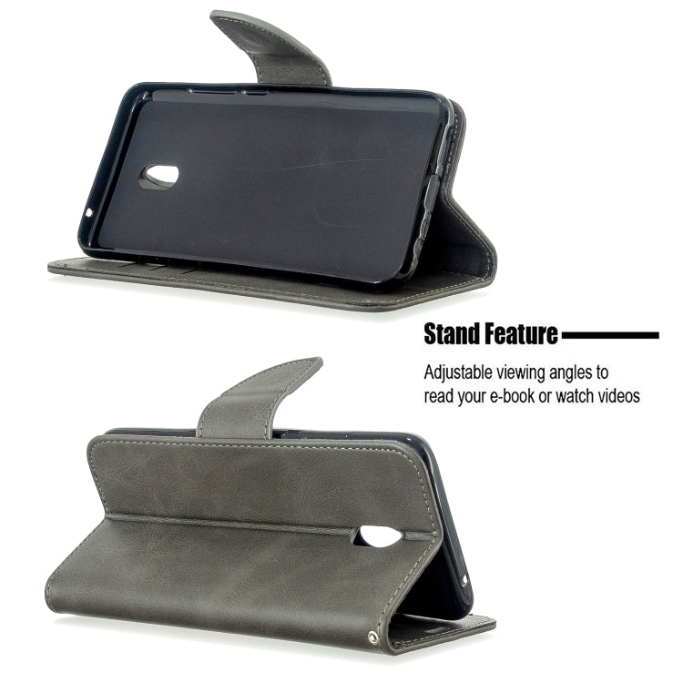 For Xiaomi Redmi 8A Lambskin Texture Pure Color Horizontal Flip PU Leather Case with Holder & Card Slots & Wallet & Lanyard