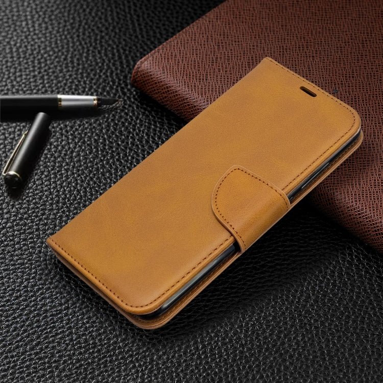 For Xiaomi Redmi 8A Lambskin Texture Pure Color Horizontal Flip PU Leather Case with Holder & Card Slots & Wallet & Lanyard