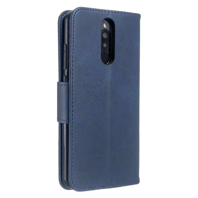 For Xiaomi Redmi 8 Lambskin Texture Pure Color Horizontal Flip PU Leather Case with Holder & Card Slots & Wallet & Lanyard