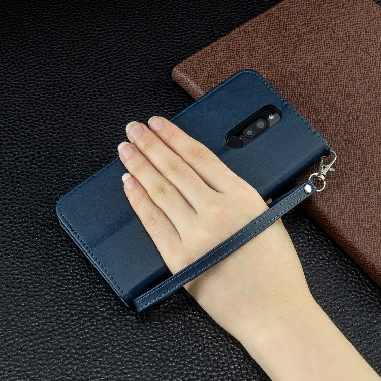 For Xiaomi Redmi 8 Lambskin Texture Pure Color Horizontal Flip PU Leather Case with Holder & Card Slots & Wallet & Lanyard