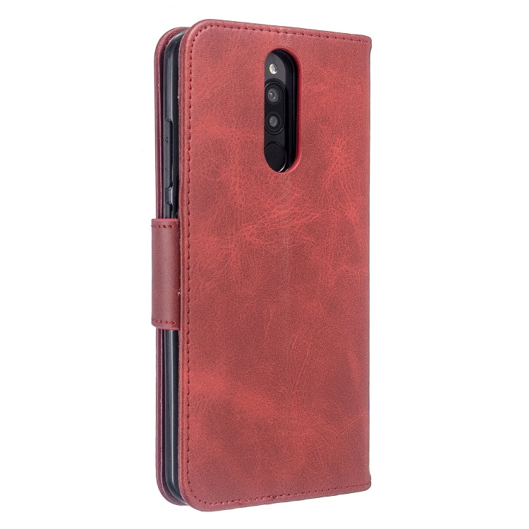 For Xiaomi Redmi 8 Lambskin Texture Pure Color Horizontal Flip PU Leather Case with Holder & Card Slots & Wallet & Lanyard