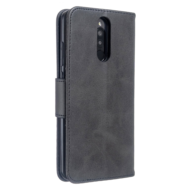 For Xiaomi Redmi 8 Lambskin Texture Pure Color Horizontal Flip PU Leather Case with Holder & Card Slots & Wallet & Lanyard