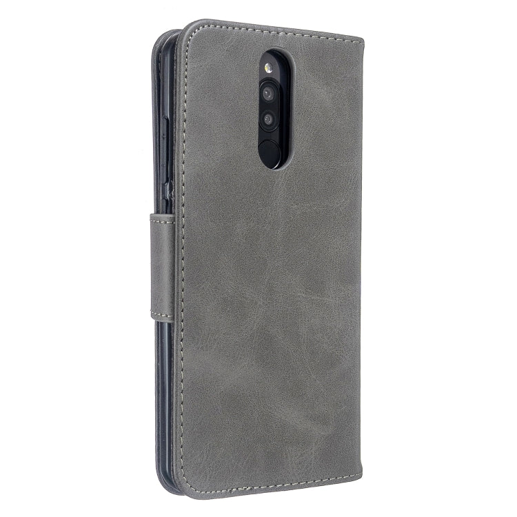 For Xiaomi Redmi 8 Lambskin Texture Pure Color Horizontal Flip PU Leather Case with Holder & Card Slots & Wallet & Lanyard